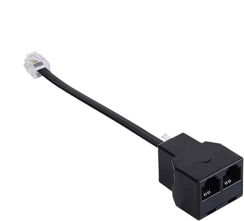 مقسم كابل الهاتف محول ثنائي الاتجاه للهاتف الأرضي وآلة الفاكس - Image 1